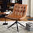 Paynesville 25.39'' W Tufted Faux Leather Upholstered Swivel Accent Side Chair-12030133