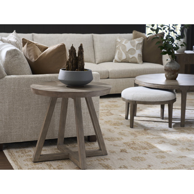 Dwell End Table, Ivory