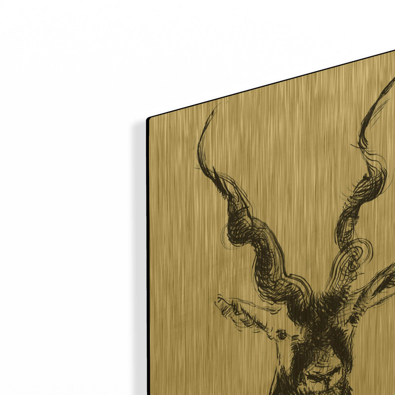 Art mural en métal doré 12 "x 16", 16 po x 24 po