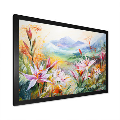 «Birds Of Paradise Flowers Mountain I» sur toile