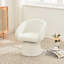 Fauteuil d'appoint pivotant en velours côtelé Comfy Modern
