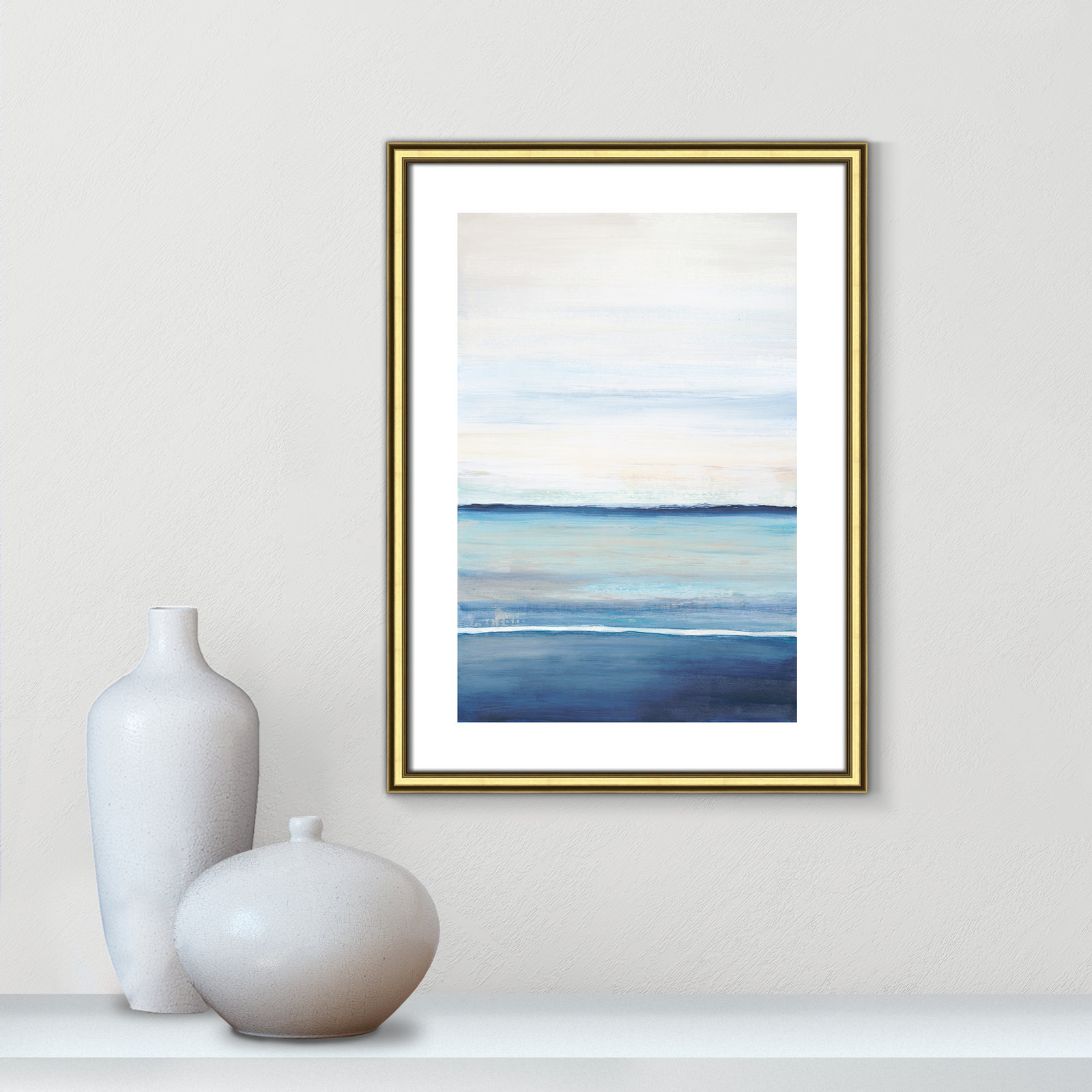 Emmit "Distant Whispers" Print by Filippo Ioco, Gold Framed Paper, 23" H x 17" W x 0.88" D