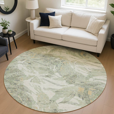 Tapis floral intérieur / extérieur lavable à la machine Jourdan ACN2387