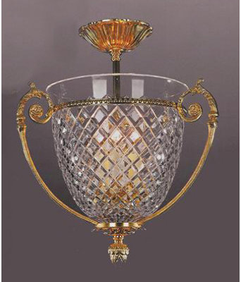 Barnette Glass Semi Flush Mount