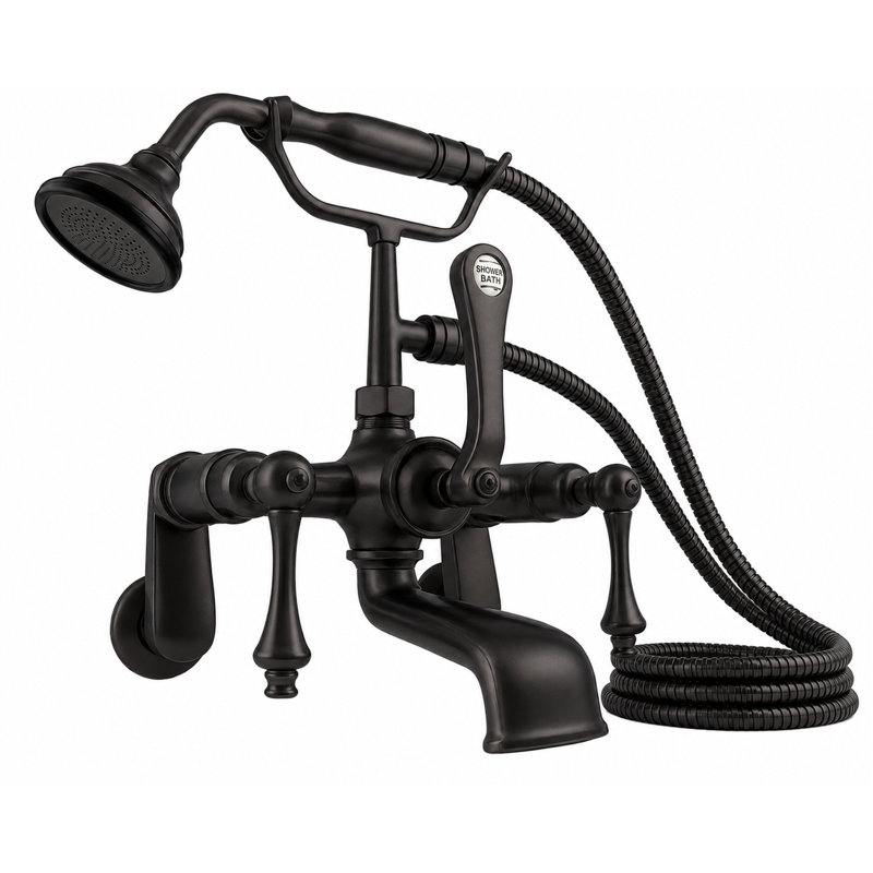 Robinet de baignoire British, Bronze frotté à l'huile