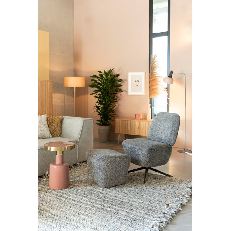 Glam End Table, Pink