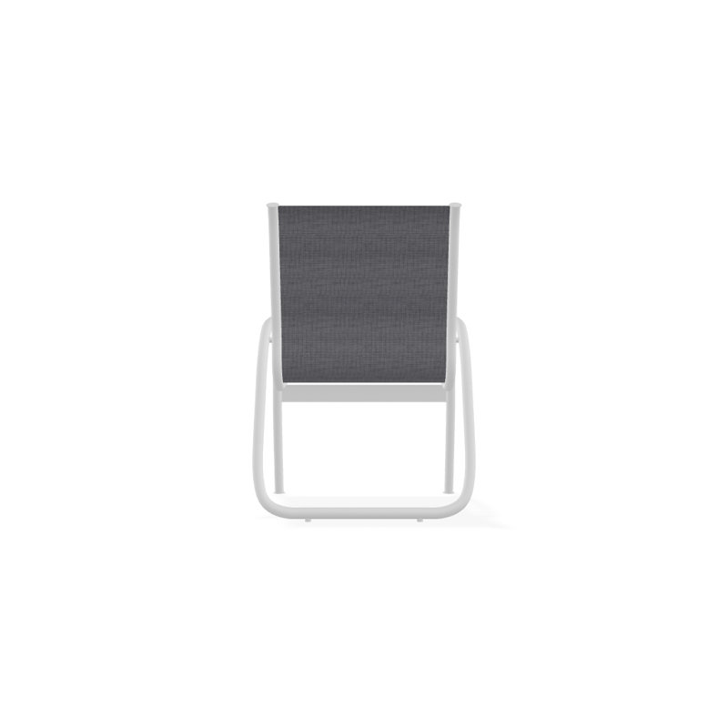 Fauteuil de patio Gardenella, Blanc texturé, Étain Augustine