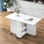 Table à abattants pliante avec rangement à 6 et 2 couches de 47,2 po x 23,6 po x 30,3 po White Space - pour diverses applications