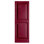 Standard Raised Panel Vinyl Shutters Pair