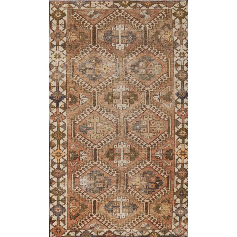 Brown & Orange Vintage   Area Rug 5x9