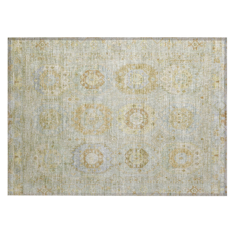 Machine Washable Indoor/Outdoor Lafferty ACN2227 Panel Rug