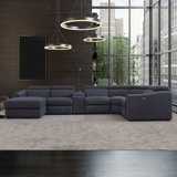 Erinique 6 - Piece Upholstered Power Reclining Sectional
