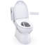 TOTO Glaston WASHLET+ S7A Two-Piece Elongated 1.28 GPF Universal Height Toilet with CEFIONTECT, Cotton White - MW4724736CEFG#01