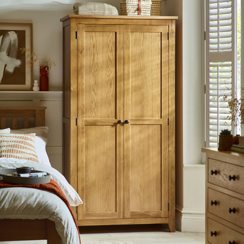 North Castle 2 Door Solid Wood Wardrobe