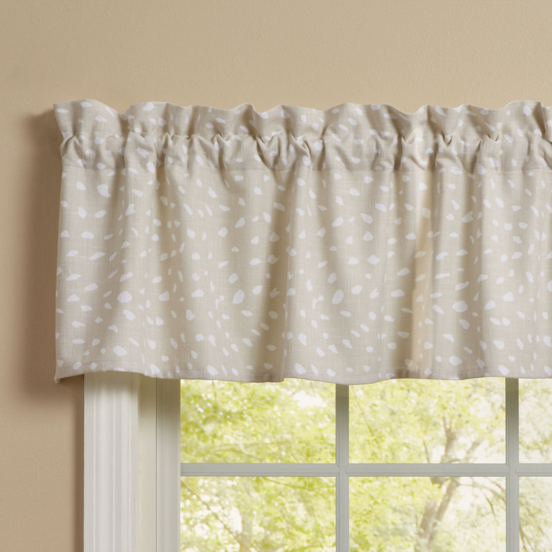 Khadidja Cotton Abstract Tailored Window Valance