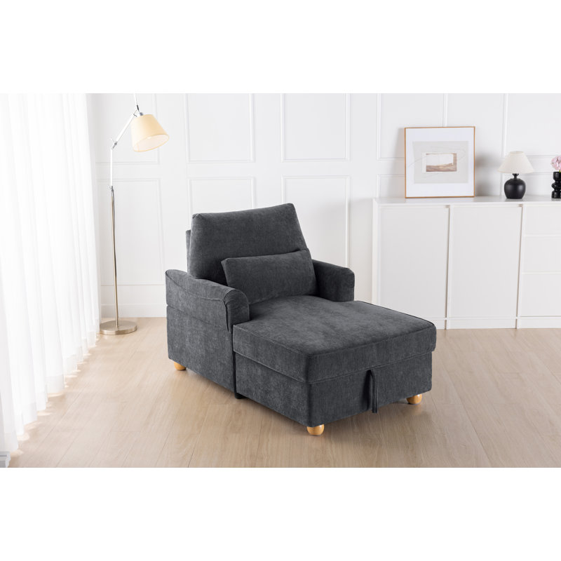 Méridienne confortable avec rangement Comfy, Gris