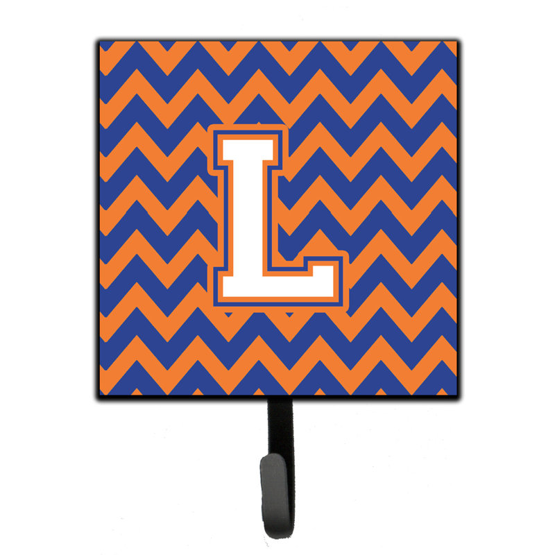Organisateur de clés avec grenat Pittsburg, Bleu / Orange, Lettre L