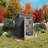 Gray Metal Outdoor Storage, 5x3 Ft, Bike And Tool Deformation, Lockable, Shed, Temporary Room, Pet House, Fading, Lockable Door Design