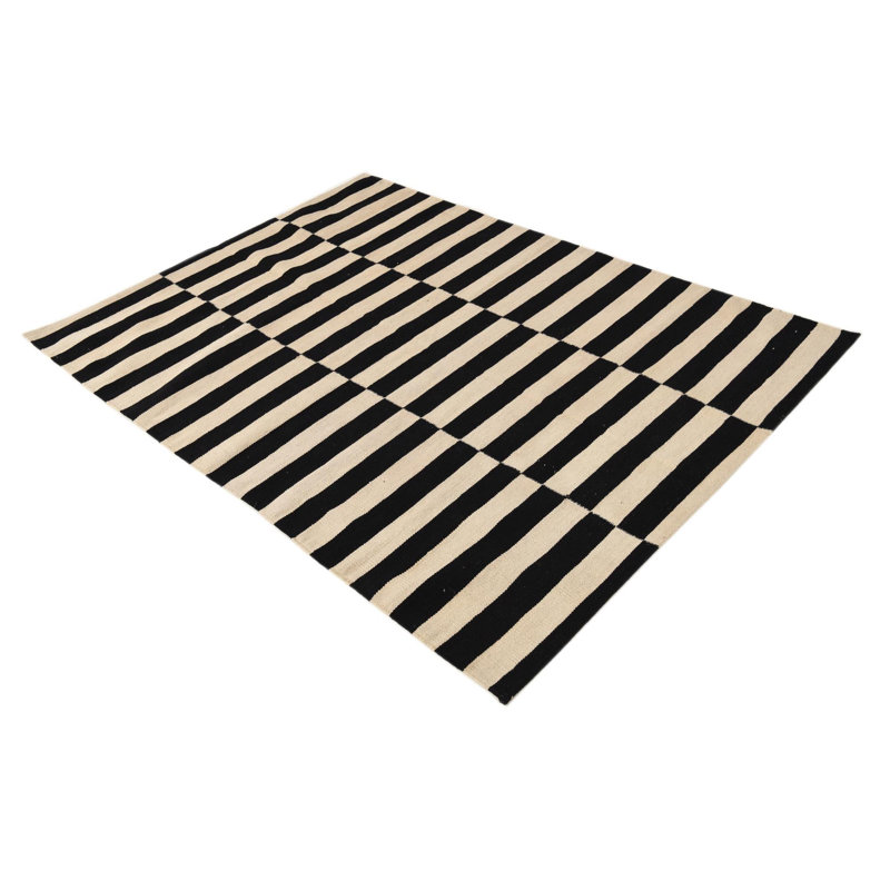 Tapis noir et blanc Jessen