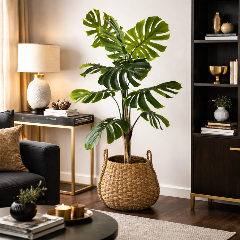 Panier à poignée 5,5 pieds Monstera