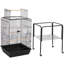 136cm Iron Play Top Floor Bird Cage with Wheels-1878489433