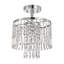 Plafonnier semi-encastré de style lustre 6 po 1 lumières Silsbee