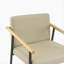 Tabouret de comptoir avec cadre en fer - ensemble de 2 - espresso et kaki-2099230094