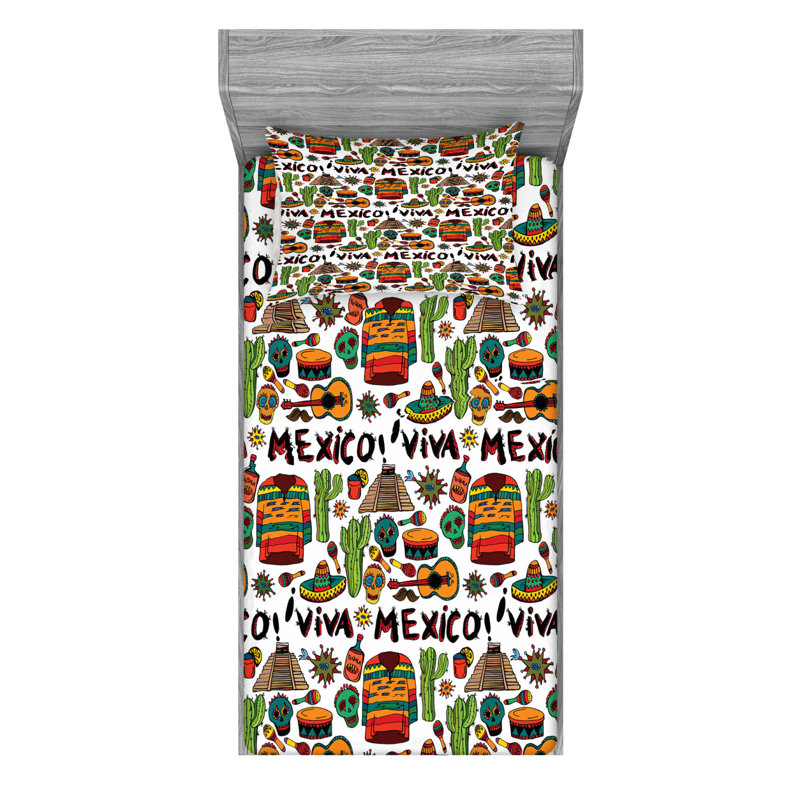 Microfiber Sheet Set, Twin Sheet Set with Fitted Sheet