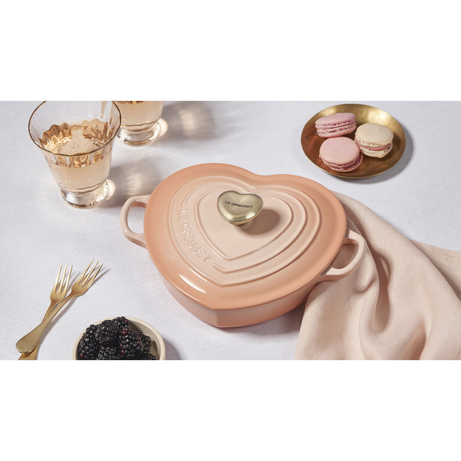 Le Creuset Cast Iron Heart Dish, Orange