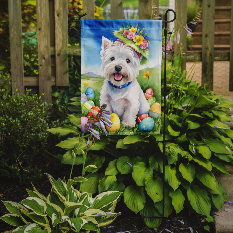 Easter Egg Hunt Double Sided 15.5'' H x 11.25'' W Polyester Easter Garden Flag