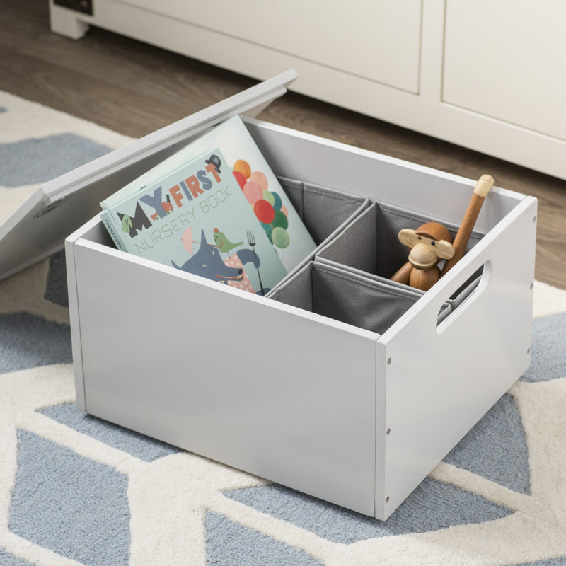 Boîte à jouets Rhona, Gris