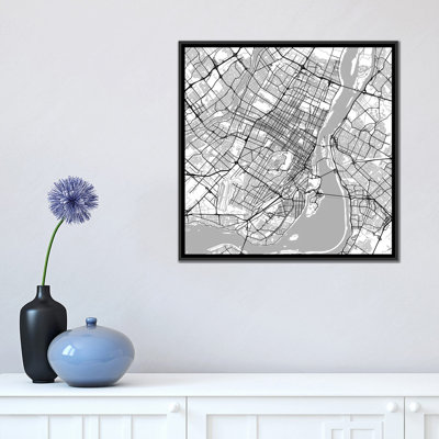 « montréal route », impression sur toile tendue