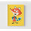 Bureau pédiatrique, impression de dessin de renard, art mural encadré mignon renard roux, décoration de chambre d'enfant en bas âge, art mural renard roux, reproduction de dessin