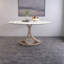 Table de salle à manger en pierre frittée durable, conception moderne pour la cuisine à domicile