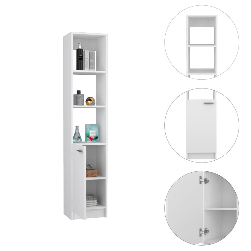 Geisz Freestanding Linen Cabinet