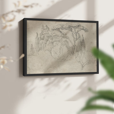 Vintage Sketch Work-LXVI -Framed Print - Restickable