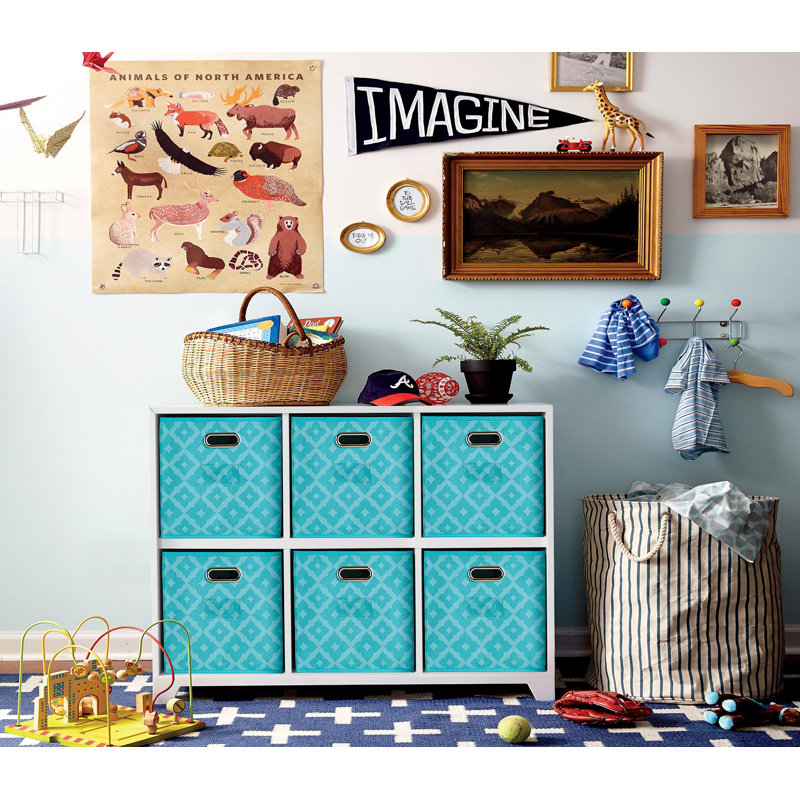 Red Barrel Studio® Decorative Bin, Teal
