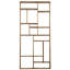Malic Solid Wood Geometric Bookcase