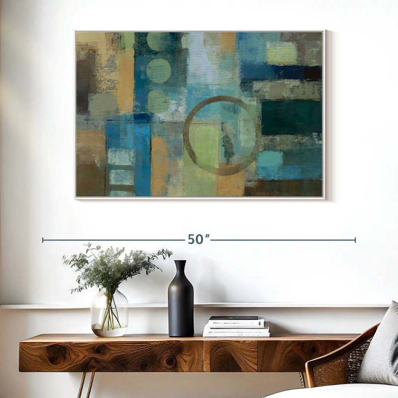 Point focal, Cadre flottant blanc, 40 po x 27 po