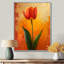 Tulipes murales rouges et vertes vibrantes II-1376290339-1376290337