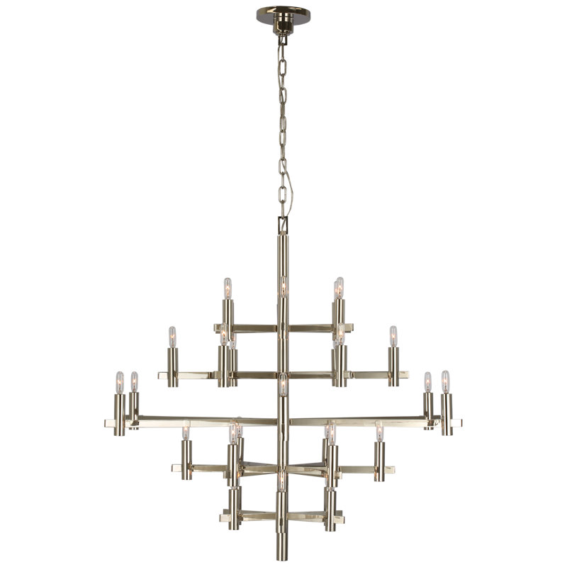 Chapman & Myers Sonnet Large Chandelier, Polished Nickel