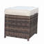 Chaise de patio rembourrée avec repose-pieds-982426719