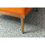 Chaise longue en velours avec coussins et coussin moelleux, réglable pour la chambre du salon (capitonnage décoratif orange, 3 niveaux, accoudoirs Living,-1416282339