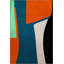 Tapis décoratif multicolore bleu-orange-1326930066
