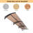 116.5" W x 37.8" D Convex Awning-43604487