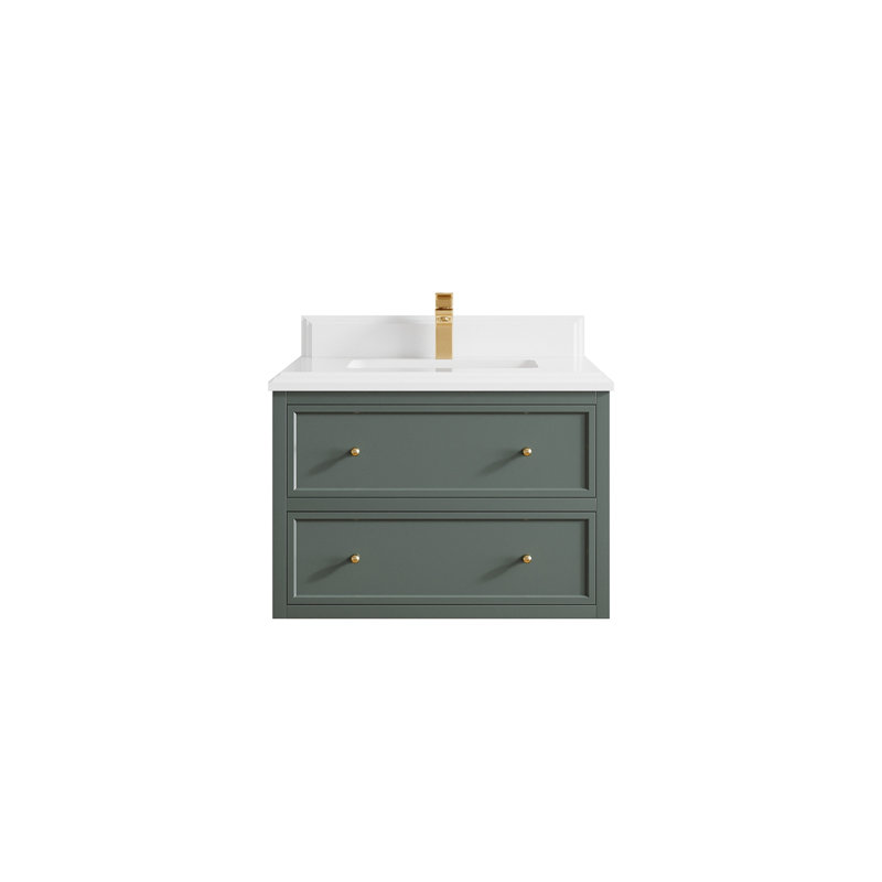 Meuble-lavabo simple flottant 30 po Roswell