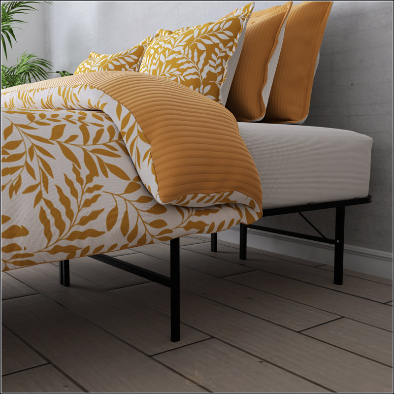 Steel Black Full Platform Bed, Full