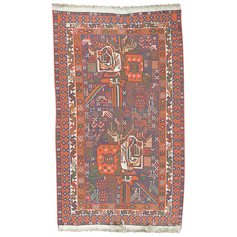 Tapis multicolore de haute qualité noué à la main