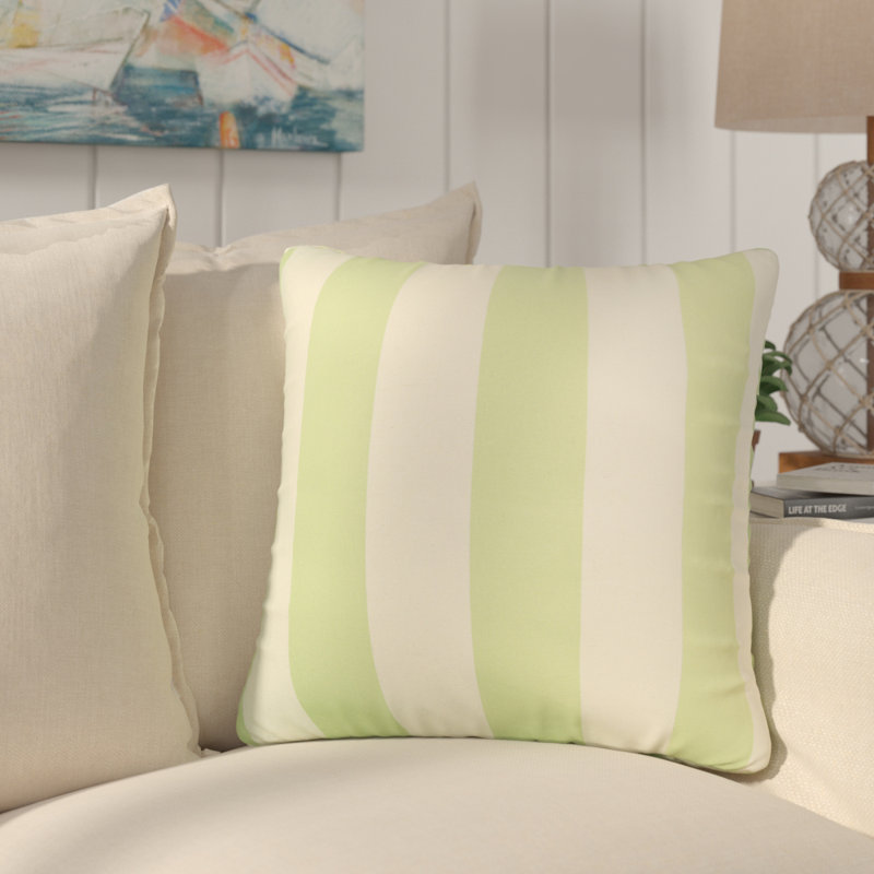 Housse de coussin carrée/insert Catlin, Vert pâle