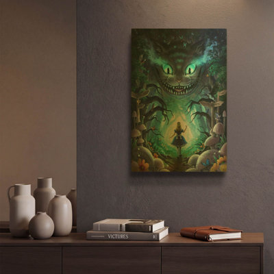 « JOJOES273424 - Alice » par JoJoes Art, tableau mural en métal doré, 30,5 x 40,5 cm
